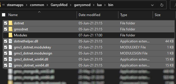 binary folder structure