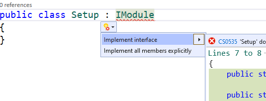 implement interface